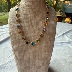Vibrant Multicolor Gemstone Necklace